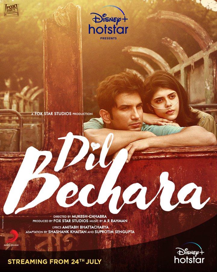Dil Bechara Sushant Singh Rajput’s Dil Bechara Sushant Singh Rajput’s HD Quality Movie 2020 Dil Bechara is an Indian Hindi-language coming-of-age romantic drama film which is the directorial debut of Mukesh Chhabra. Based on John Green's 2012 novel The Fault in Our Stars, it stars Sushant Singh Rajput, Saif Ali Khan and debutante Sanjana Sanghi, and was initially titled Kizie Aur Manny. Filming commenced on 9 July 2018 in Jamshedpur. The film's release has been postponed multiple times, due to post-production delays and then again due to the COVID-19 pandemic in India. Dil Bechara Sushant Singh Rajput’s HD Quality Movie 2020. Based on John Green’s 2012 bestseller The Fault In Our Stars, Dil Bechara was slated to release in theaters on May 8, but it got delayed due to the coronavirus pandemic. [su_youtube url="https://youtu.be/GODAlxW5Pes" width="320" height="260"] The trailer of Sushant Singh Rajput’s last movie ‘Dil Bechara' trailer has almost crossed 23 million views which was released on 6th July on Fox Star Hindi channel on Youtube. ‘Dil Bechara' trailer broke Avengers: Infinity War and Avengers: Endgame records for the most liked trailers. Standing tall with 5.1 million likes in just 24 hours, it has become topic-for-the-hour. Addressing the late actor's fans, Sushmita Sen wrote: "To all you Sushant Singh Rajput fans... He was blessed to be this loved by you all... not just as a brilliant actor but also as a celebrated human being, one who belonged." View this post on Instagram I didn’t know Sushant Singh Rajput personally...only through his films & some interviews!! He had tremendous emotional intelligence both on & off screen!! ❤️ I feel like I know him better now, all thanks to his fans...Countless lives that he touched, with endearing simplicity, grace, love, kindness & that life affirming smile!!!🤗❤️ To all you Sushant Singh Rajput Fans...He was blessed to be this loved by you all...not just as a brilliant Actor but also, as a celebrated human being, one who belonged!!🤗 I wish I knew him, had the opportunity to work with him...but mostly, that we would’ve had the time, to share the mysteries of the ‘Universe’ from one Sush to another...and maybe, even discovered why we both had a fascination for the number 47!!! 🤗 Loved the Trailer of #dilbechara ❤️ Here’s wishing the very best to everyone in the team!!! My regards & respect to Sushant’s family, friends & loved ones..his fans!!! #peace #strength #duggadugga ❤️ I love you guys!!! A post shared by Sushmita Sen (@sushmitasen47) on Jul 6, 2020 at 7:25pm PDT After watching Sushant Singh Rajput's final film Dil Bechara trailer actress Sushmita Sen wrote a heartfelt note praising his work and said that she "loved the trailer." She added, "I wish I knew him, had the opportunity to work with him... but mostly, that we would've had the time, to share the mysteries of the 'Universe' from one Such to another." Sushmita Sen, whose recent web-series Aarya was a major success, wrote, "I didn't know Sushant Singh Rajput personally... Only through his films and some interviews. He had tremendous emotional intelligence both on and off-screen. I feel like I know him better now, all thanks to his fans... Countless lives that he touched, with endearing simplicity, grace, love, kindness and that life-affirming smile." As Dil Bechara’s premiere was announced, director Mukesh Chhabra got emotional on social media, sharing how he never thought that he would have to release the film without his dear friend Sushant. Sharing a poster from the film, he wrote, “Sushant was not just the hero of my debut film as a director but he was a dear friend who stood by me through thick and thin. We had been close right from Kai Po Che to Dil Bechara. He had promised me that he would be in my first film. So many plans were made together, so many dreams were dreamt together but never once did I ever imagine that I would be releasing this film without him.” 🙏🏽🤗 pic.twitter.com/y8Z5xz2fmI — Mukesh Chhabra CSA (@CastingChhabra) June 25, 2020 One user posted, “His T-shirt explains his last feeling that he need HELP," while another wrote, “He is smiling but his t-shirt says 'help'”.