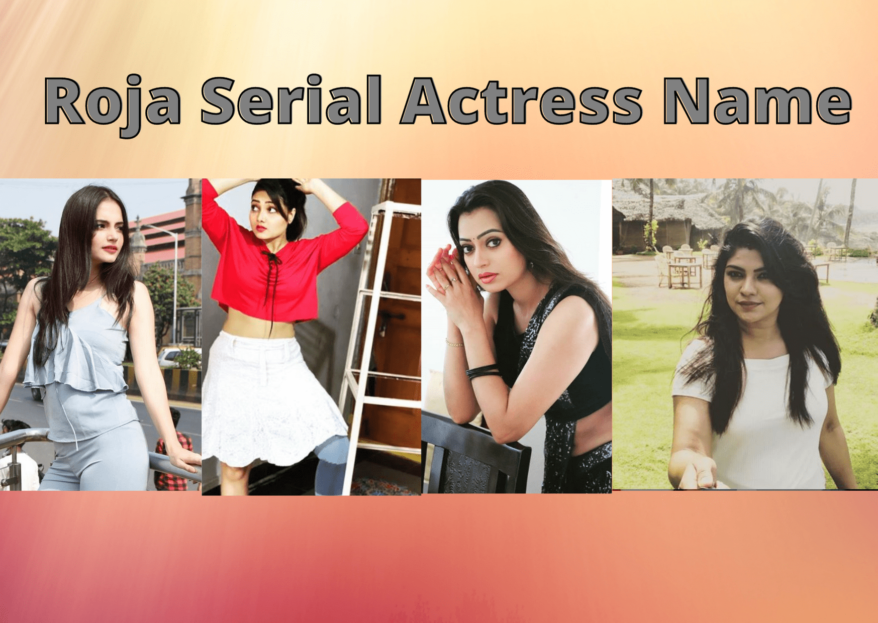 Roja Serial Actress Name Roja Serial Actress Name Saregama produced the serial Roja which was premiered on 9 April 2018 on SUN TV. It was a Tamil-language soap opera starting Priyanka Nalkari, Sibbu Suryan, and Shamily Sukumar. Here are the name and images of the actress in the Roja serial: Priyanka Nalkari View this post on Instagram A post shared by PRIYANKA NALKARI (@nalkarpriyanka) on Aug 16, 2020 at 9:01am PDT View this post on Instagram A post shared by PRIYANKA NALKARI (@nalkarpriyanka) on Aug 10, 2020 at 9:45pm PDT Shamili Sukumar View this post on Instagram Be the queen of ur own kingdom.....🥰. #rojaserial #serial #queen #suntvserial#villan #anu #priya A post shared by Shamili Sukumar (@shamili_sukumar) on Mar 18, 2020 at 9:53am PDT View this post on Instagram A post shared by Shamili Sukumar (@shamili_sukumar) on Jan 27, 2019 at 1:09am PST Gayathri Shastry View this post on Instagram Happy Father’s Day to my amazing better half. Vedha’s best friend (as she claims). 💓 A post shared by Gayathri Shastry (@shastrygayathri) on Jun 20, 2020 at 7:05pm PDT Sowmya Sharada [Episode 1-464] View this post on Instagram #throwback . . Good old days....... . . #chamundihills #nenjammarappathillai #vijaytelevision #vijaytv #rojaserial #suntv#tamilserial #tamilactress #memories #temple A post shared by Sowmya Rao (@sowmya.sharada) on Aug 24, 2020 at 11:54am PDT View this post on Instagram Good morning 🌞☀️.. happy weekend #vijaytelevision #vijaytvserial #vijaytv #suntv #suntvserial#tamilserial #tamilactress #happy #sareelove #weekend #loveislove A post shared by Sowmya Rao (@sowmya.sharada) on Sep 25, 2020 at 8:40pm PDT View this post on Instagram Happy gowri ganesh chaturthi to all..#nenjammarappathillai #vijaytelevision #vijaytvserial #vijaytv #roja #suntvserial #suntv #tamilserial #tamilactors #festival #ganesha A post shared by Sowmya Rao (@sowmya.sharada) on Aug 22, 2020 at 3:29am PDT Smriti Kashyap as Pooja Ashwin View this post on Instagram “Smile, it’s free therapy.” 😊 #sunday #white #peace #smilemore #face #happy #mood #like #love #doubletap #heart #instaday #oldpic #instamania #igdaily #igers A post shared by Smriti Kashyap🌸 (@iamsmritikashyap) on Aug 16, 2020 at 6:53am PDT View this post on Instagram Be your own kind of beautiful ✨💫 #fashion #pose #poser #blogger #model #white #green #love #goodhairday #instaday #instalike #instagram #instadaily #ig #fashionblogger #instablogger #instamood #igers #goodnight Pic courtesy @rahul__parmarr A post shared by Smriti Kashyap🌸 (@iamsmritikashyap) on Dec 10, 2019 at 9:38am PST Rekha Suresh as Theivanai Sethu View this post on Instagram In Roja serial A post shared by Rekha Suresh (@rekha.suresh.505) on Jul 24, 2019 at 10:19am PDT Dr. Sharmila as Shenbagam Manickam View this post on Instagram #pagalnilavu #shootingspot🎥 #vijaytelevision A post shared by Dr Sharmila (@drsharmila15) on Jan 7, 2019 at 9:11pm PST Nadhiya as Nathiya  View this post on Instagram #newpost #throwback #repost from @simply.nadiya Enchanting as always✨🖤 #EXCLUSIVE #perfectionist #nadhiya #nadhiyamoidu #love #actress🎬 #enchanting #enticing #lovely #pleasing #graceful #beautitious #actress #trendsetter #nadiya #vintageactress #nadhiyamoidu #zareena #gorgeousnadhiya #agelessbeauty #nadhiyalove #nadhiyaworld #nadhiyalife #nadhiyaforever #nadhiyaforareason #beautiful #evergreenactress #80sfashion A post shared by Zareena Moidu (@nadhiyamoidu_fc) on May 8, 2020 at 6:07am PDT View this post on Instagram Photoshoot from #ASK movie nadhiya and #umangjain cute pic😙 #nadhiya #nadhiyamoidu #love #actress🎬 #enchanting #enticing #lovely #pleasing #graceful #beautitious #actress #trendsetter #nadiya #vintageactress #nadhiyamoidu #zareena #gorgeousnadhiya #agelessbeauty #nadhiyalove #nadhiyaworld #nadhiyalife #nadhiyaforever #nadhiyaforareason #beautiful #evergreenactress #80sfashionl A post shared by Zareena Moidu (@nadhiyamoidu_fc) on Jun 6, 2017 at 6:49pm PDT  