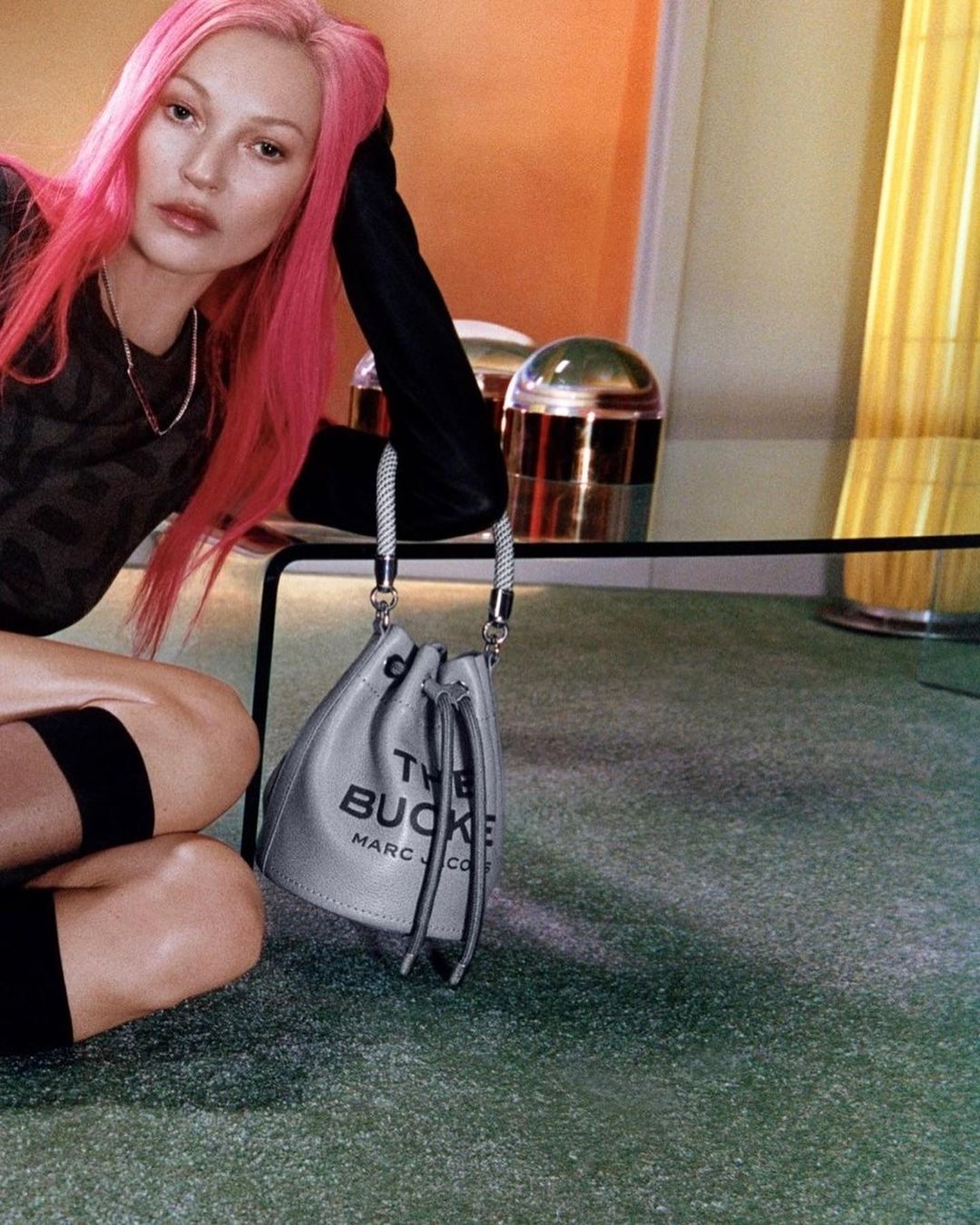 Kate Moss Pink Hair