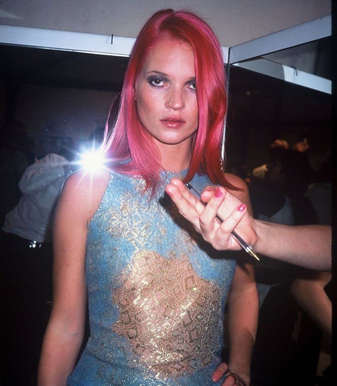 Kate Moss Pink Hair