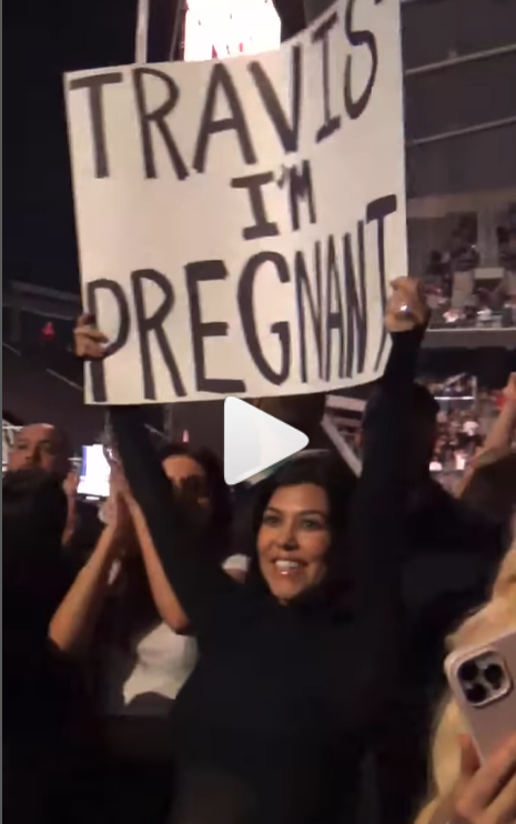 Kourtney Kardashian Pregnant Video